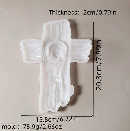 Jesus Cross Wall Hanging Resin Mold