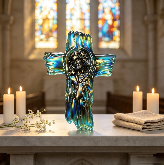 Jesus Cross Wall Hanging Resin Mold