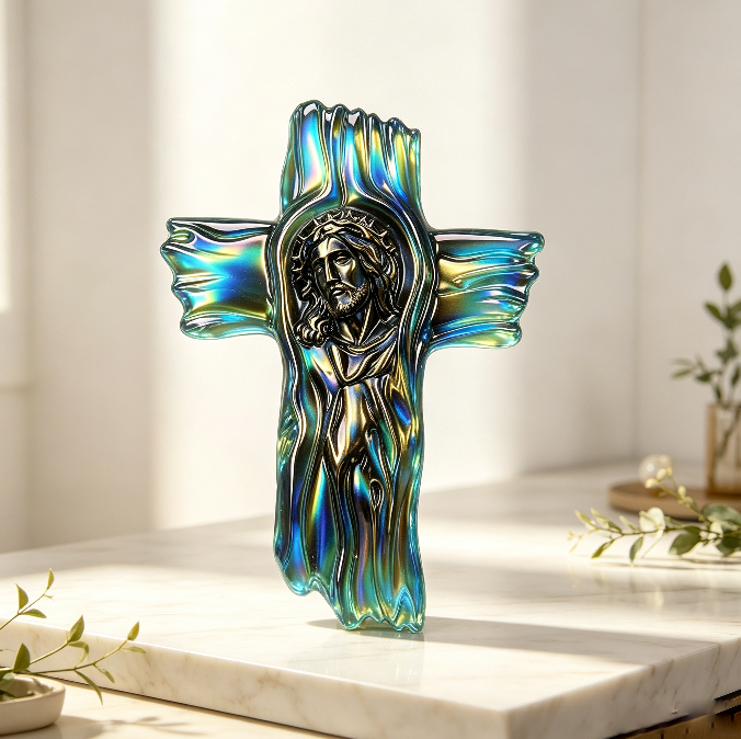 Jesus Cross Wall Hanging Resin Mold