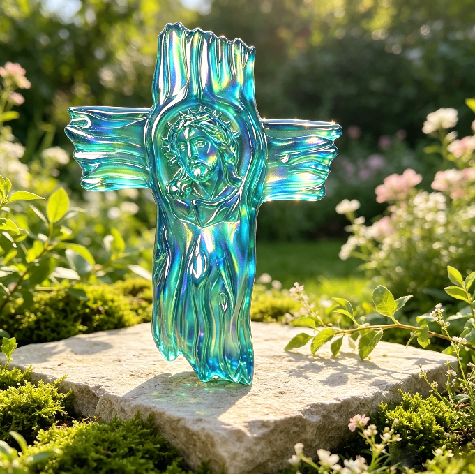 Jesus Cross Wall Hanging Resin Mold