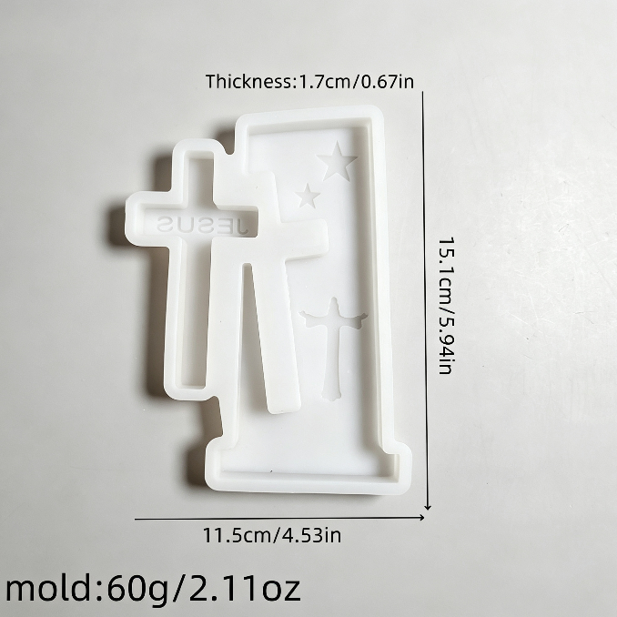 Interlocking Jesus Cross Figurine Resin Mold