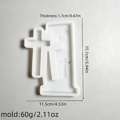Interlocking Jesus Cross Figurine Resin Mold