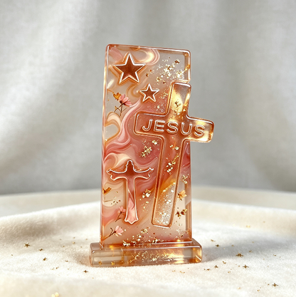 Interlocking Jesus Cross Figurine Resin Mold