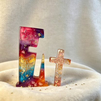 Interlocking Jesus Cross Figurine Resin Mold