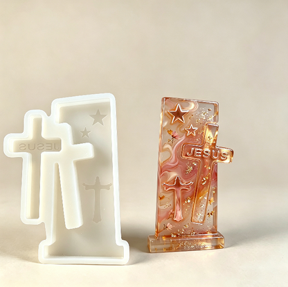 Interlocking Jesus Cross Figurine Resin Mold