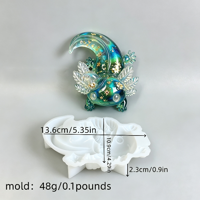 Cute Axolotl Figurine Resin Mold