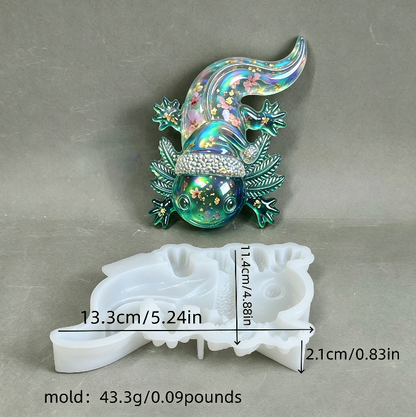 Cute Axolotl Figurine Resin Mold