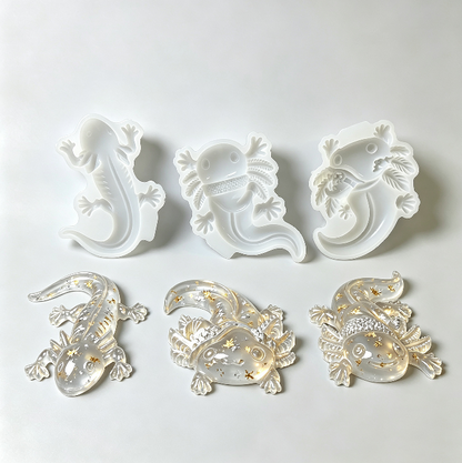 Cute Axolotl Figurine Resin Mold
