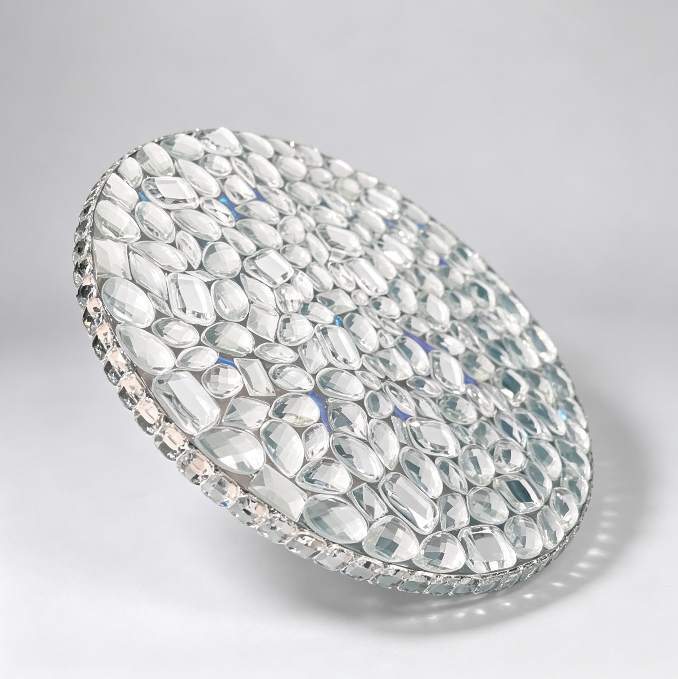 Handmade Diamond Round Coaster Tray Resin Mold