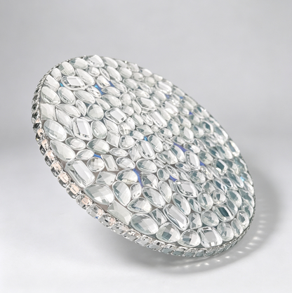 Handmade Diamond Round Coaster Tray Resin Mold