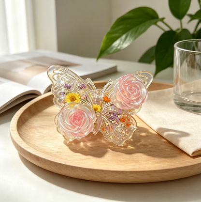 Handmade Rose Butterfly Jewelry Accessories Resin Mold