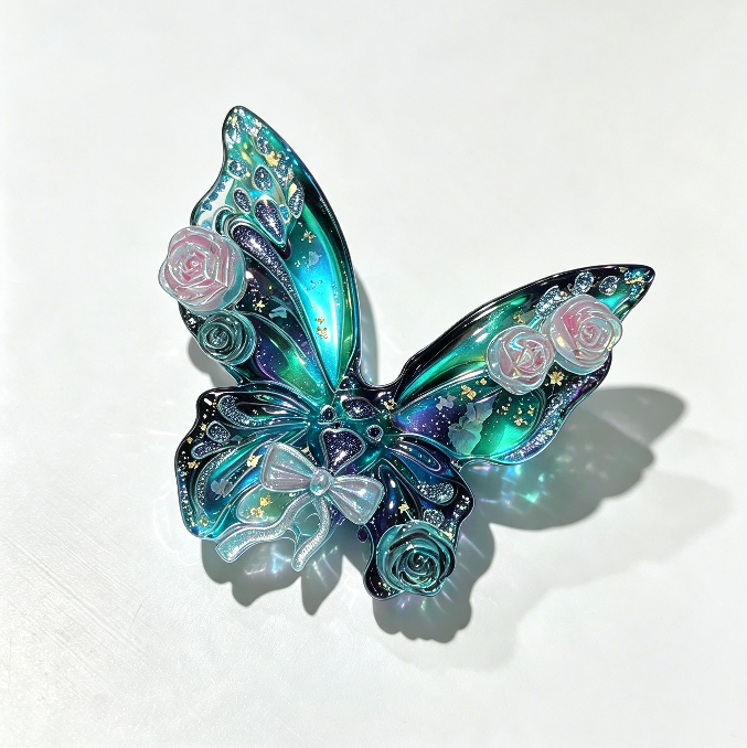 Handmade Rose Butterfly Jewelry Accessories Resin Mold