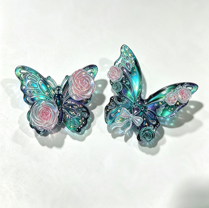 Handmade Rose Butterfly Jewelry Accessories Resin Mold
