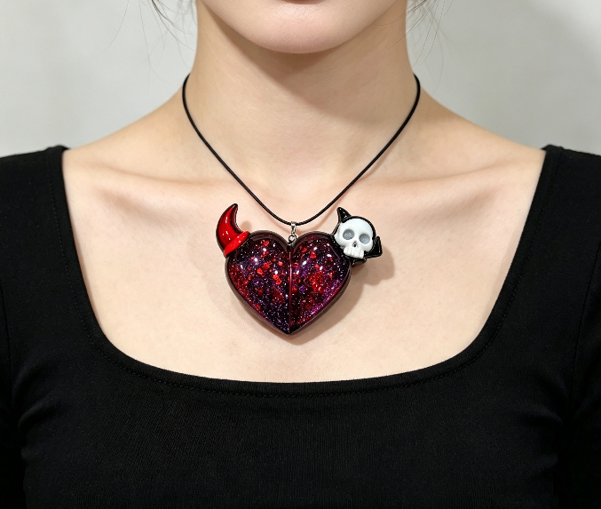 Handmade Heart Little Devil Jewelry Accessories Resin Mold