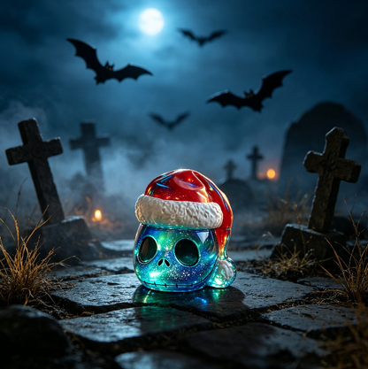 Spooky Santa Skull Storage Box Resin Mold