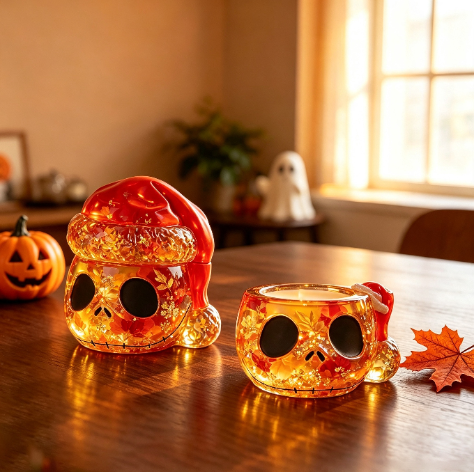 Spooky Santa Skull Storage Box Resin Mold