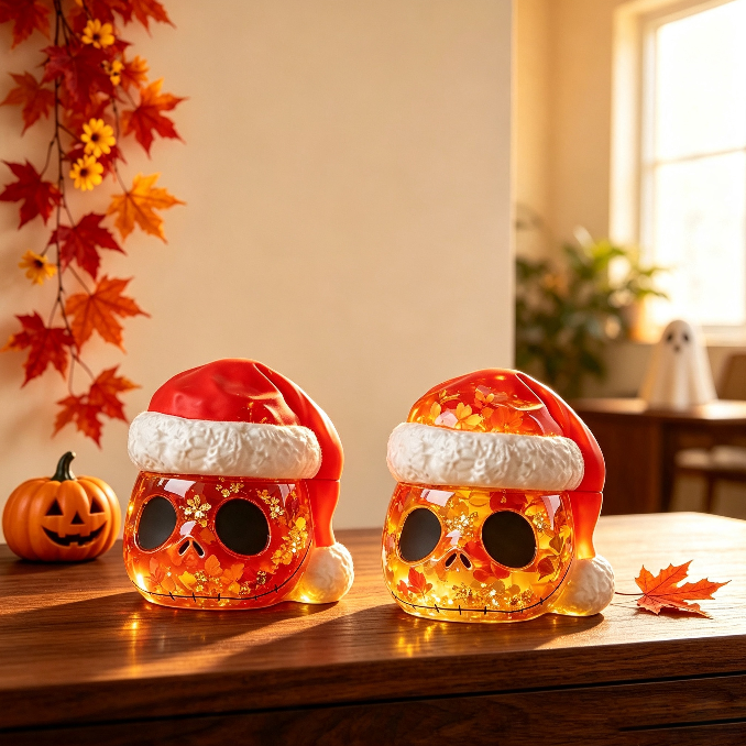 Spooky Santa Skull Storage Box Resin Mold