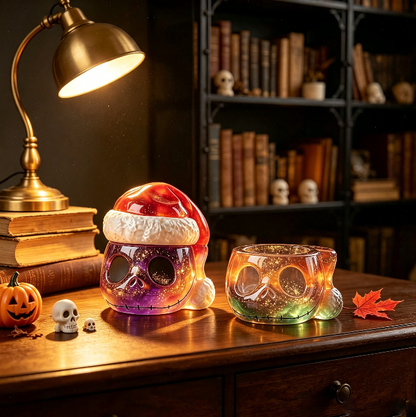 Spooky Santa Skull Storage Box Resin Mold