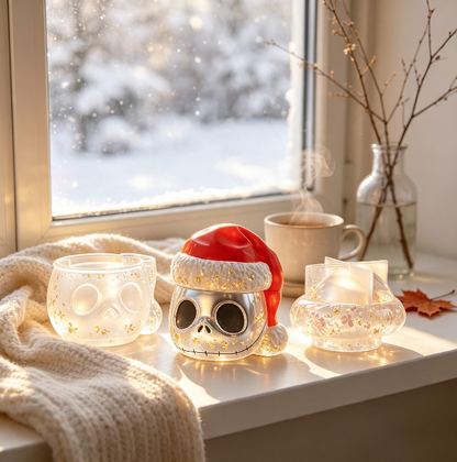 Spooky Santa Skull Storage Box Resin Mold