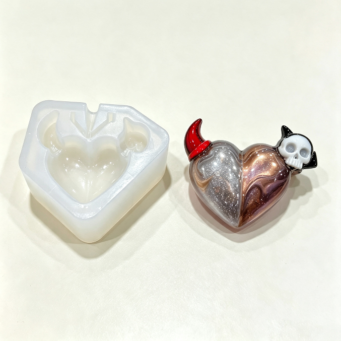 Handmade Heart Little Devil Jewelry Accessories Resin Mold