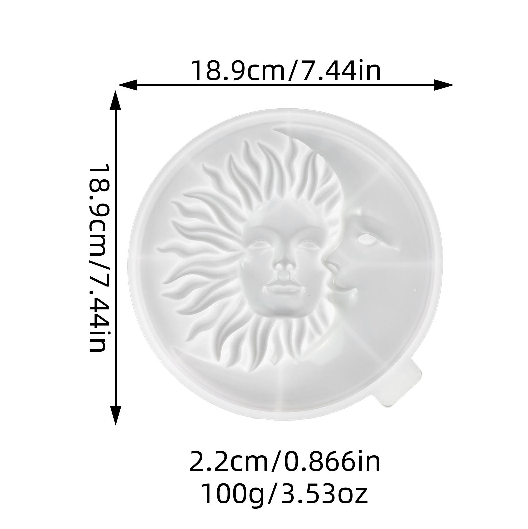 Sun & Moon Wall Hanging Resin Mold