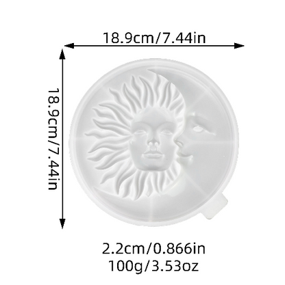 Sun & Moon Wall Hanging Resin Mold