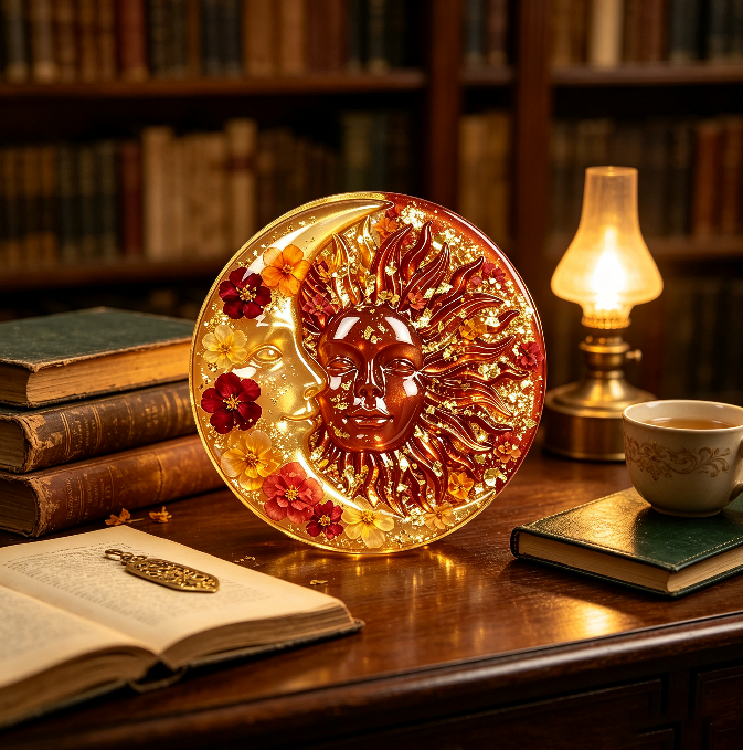 Sun & Moon Wall Hanging Resin Mold