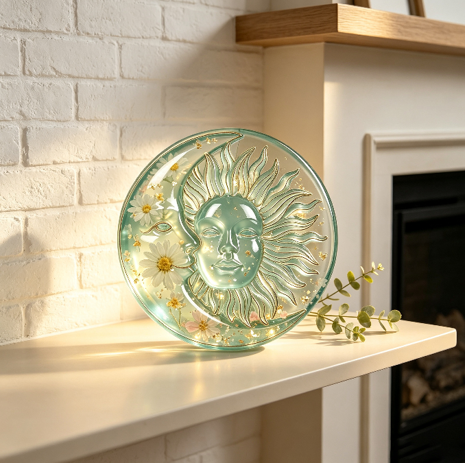 Sun & Moon Wall Hanging Resin Mold