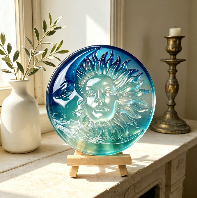 Sun & Moon Wall Hanging Resin Mold