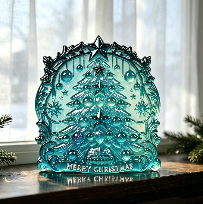 Christmas Tree Wall Hanging Resin Mold