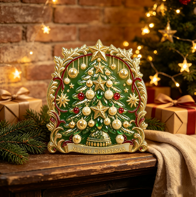 Christmas Tree Wall Hanging Resin Mold