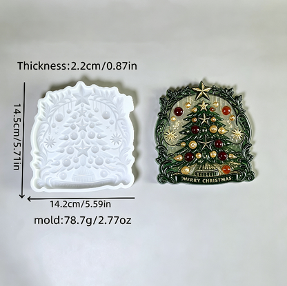 Christmas Tree Wall Hanging Resin Mold
