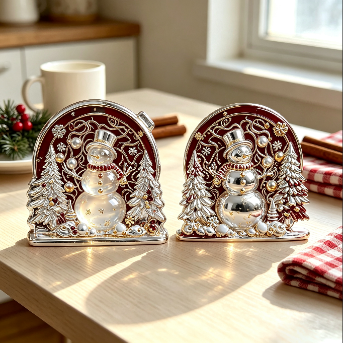 Christmas Snowman Wall Hanging Resin Mold