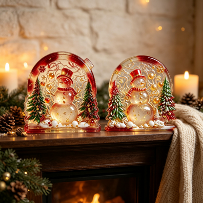 Christmas Snowman Wall Hanging Resin Mold