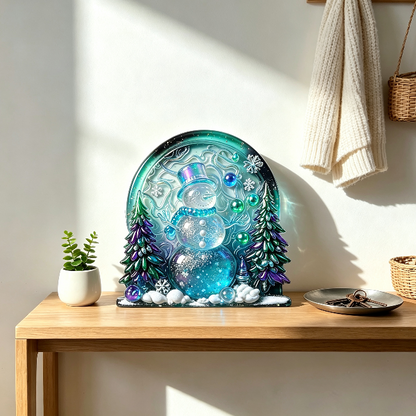 Christmas Snowman Wall Hanging Resin Mold