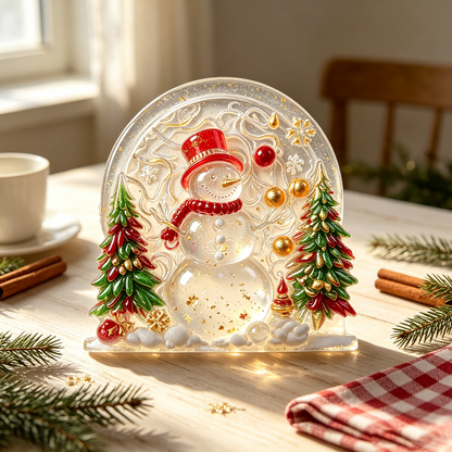 Christmas Snowman Wall Hanging Resin Mold