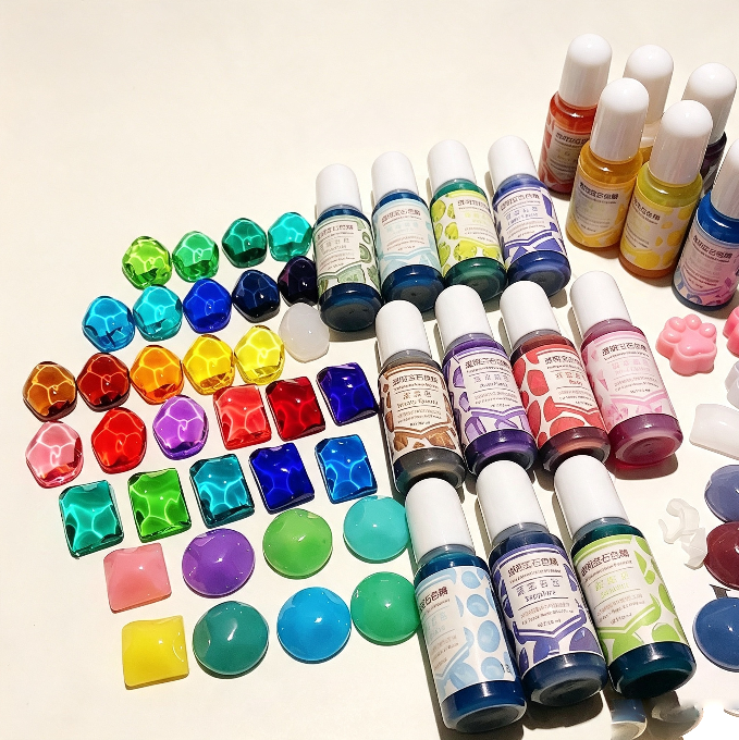 22 Colors Ultra Translucent Gemstone Color Dye Set for Resin Art