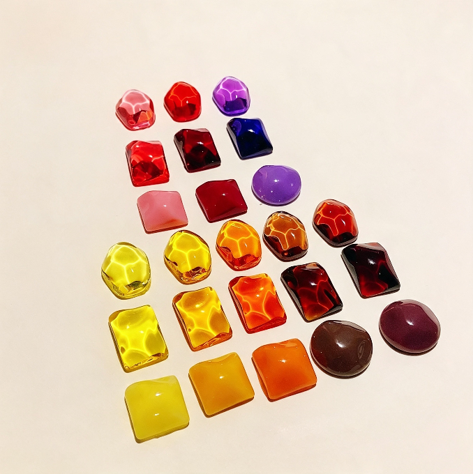 22 Colors Ultra Translucent Gemstone Color Dye Set for Resin Art