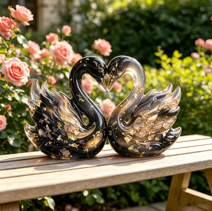 Heart Swan Figurine Resin Mold
