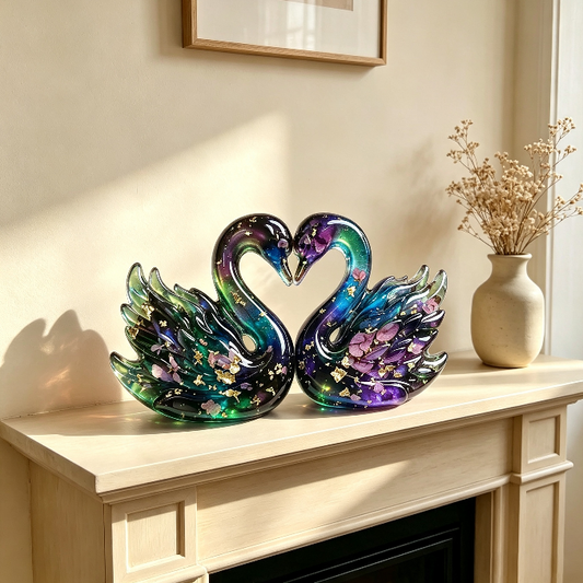 Heart Swan Figurine Resin Mold