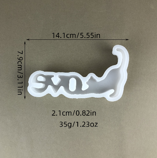 Cat Love Figurine Resin Mold