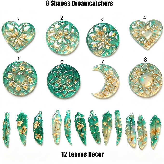 Interchangeable Dreamcatcher Jewelry Backing & Decorative Resin Mold