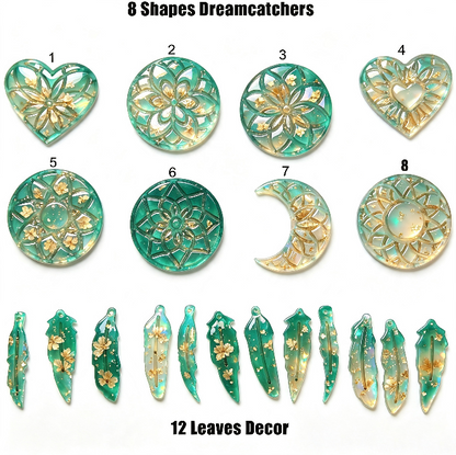 Interchangeable Dreamcatcher Jewelry Backing & Decorative Resin Mold