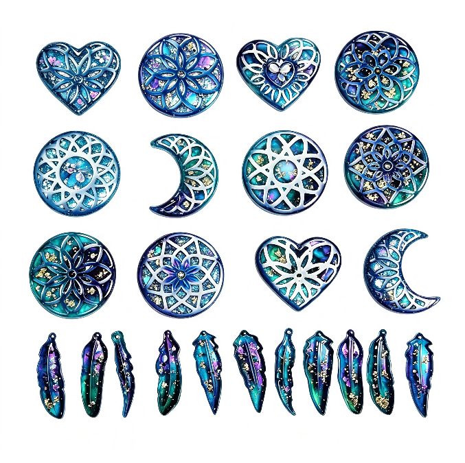 Interchangeable Dreamcatcher Jewelry Backing & Decorative Resin Mold