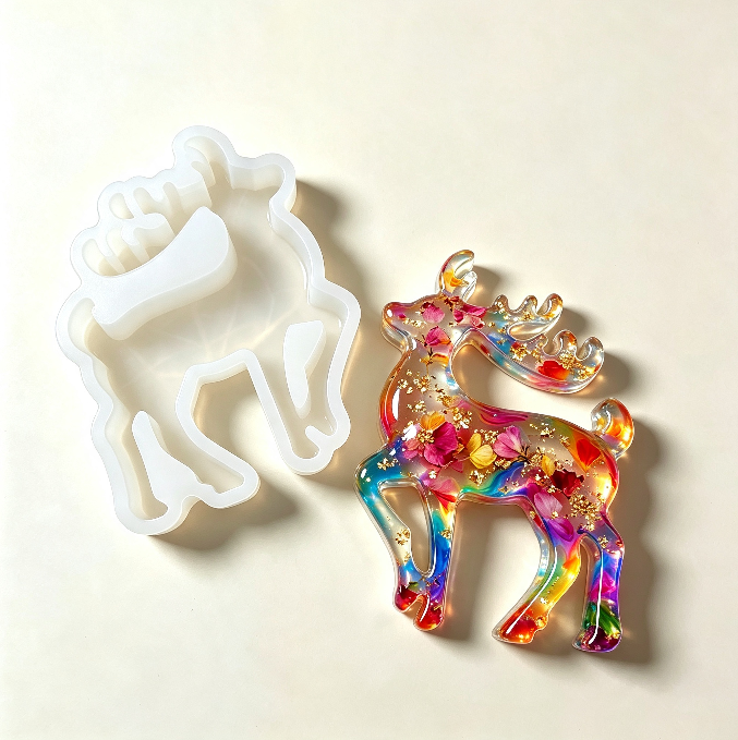 Reindeer Figurine Resin Mold