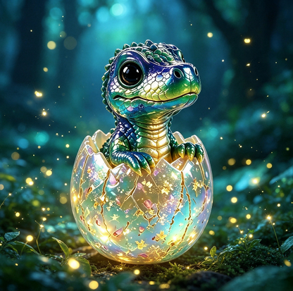 Cute Mini Dinosaur Egg Decorative Figurine Resin Mold