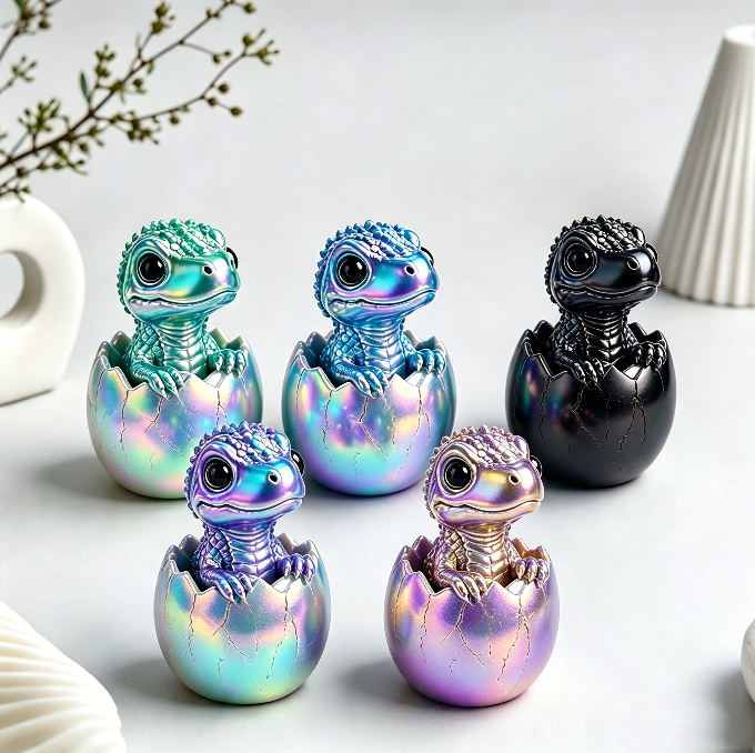 Cute Mini Dinosaur Egg Decorative Figurine Resin Mold
