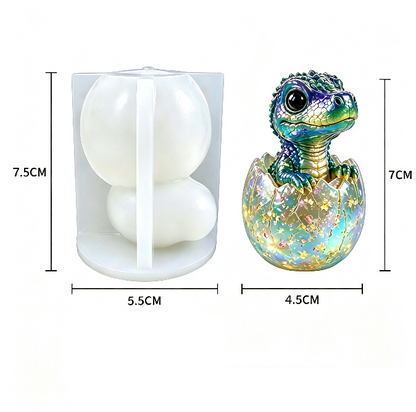 Cute Mini Dinosaur Egg Decorative Figurine Resin Mold