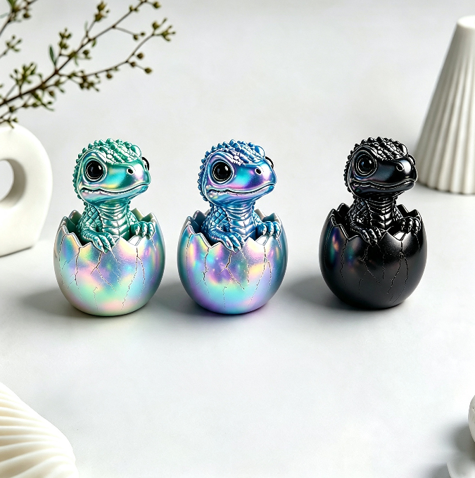 Cute Mini Dinosaur Egg Decorative Figurine Resin Mold