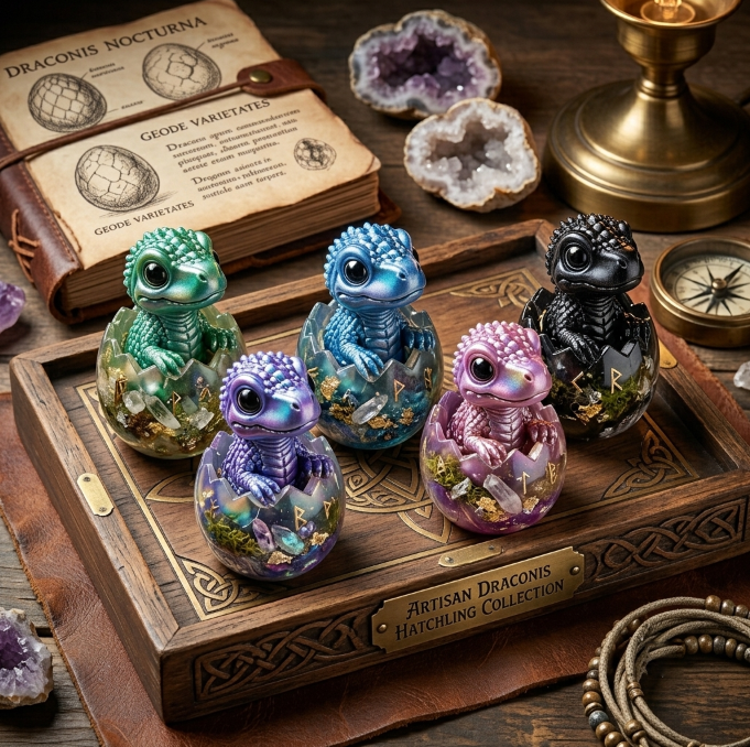 Cute Mini Dinosaur Egg Decorative Figurine Resin Mold